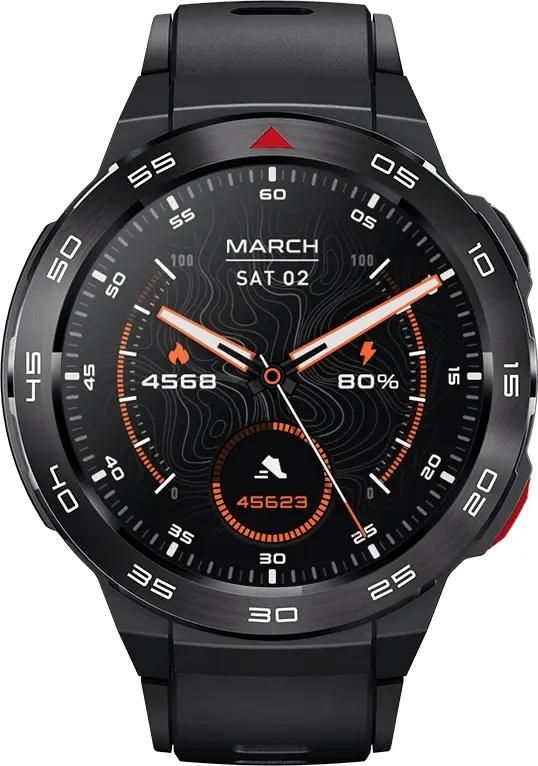 Смарт-часы MIBRO GS Pro,  46.5мм,  1.43",  черный/черный [xpaw013bl]